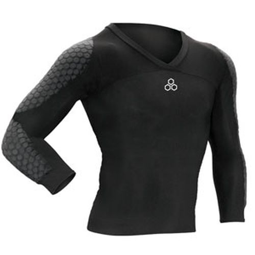 McDavid Sport Compression Shirt With Short Sleeves, Black, Adult Medium